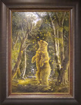 Robert Bissell Wildlife Art The Golden Bear - Deluxe Edition (Framed)